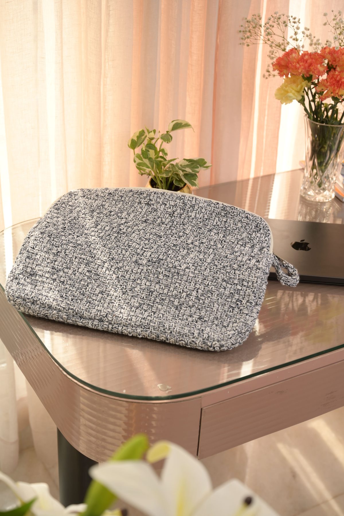 Grey Tweed Laptop Sleeve