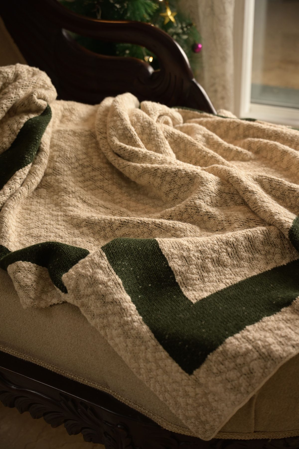 Chevron Border Throw