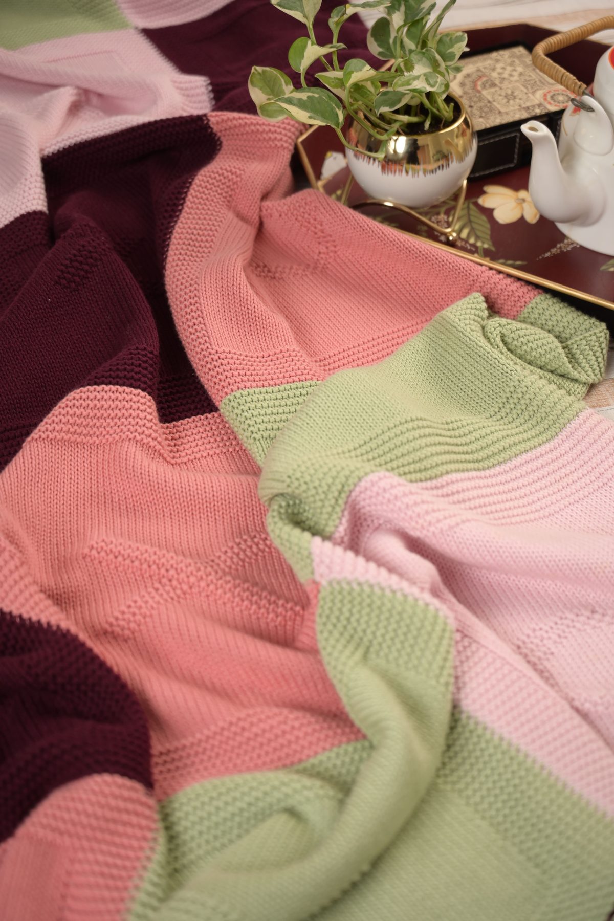 Colour Block Throw