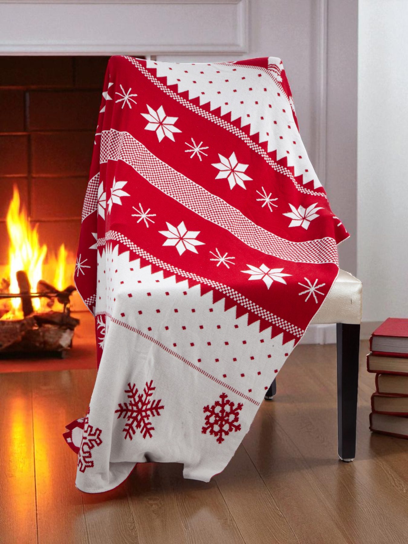 Nordic Snowflake Throw