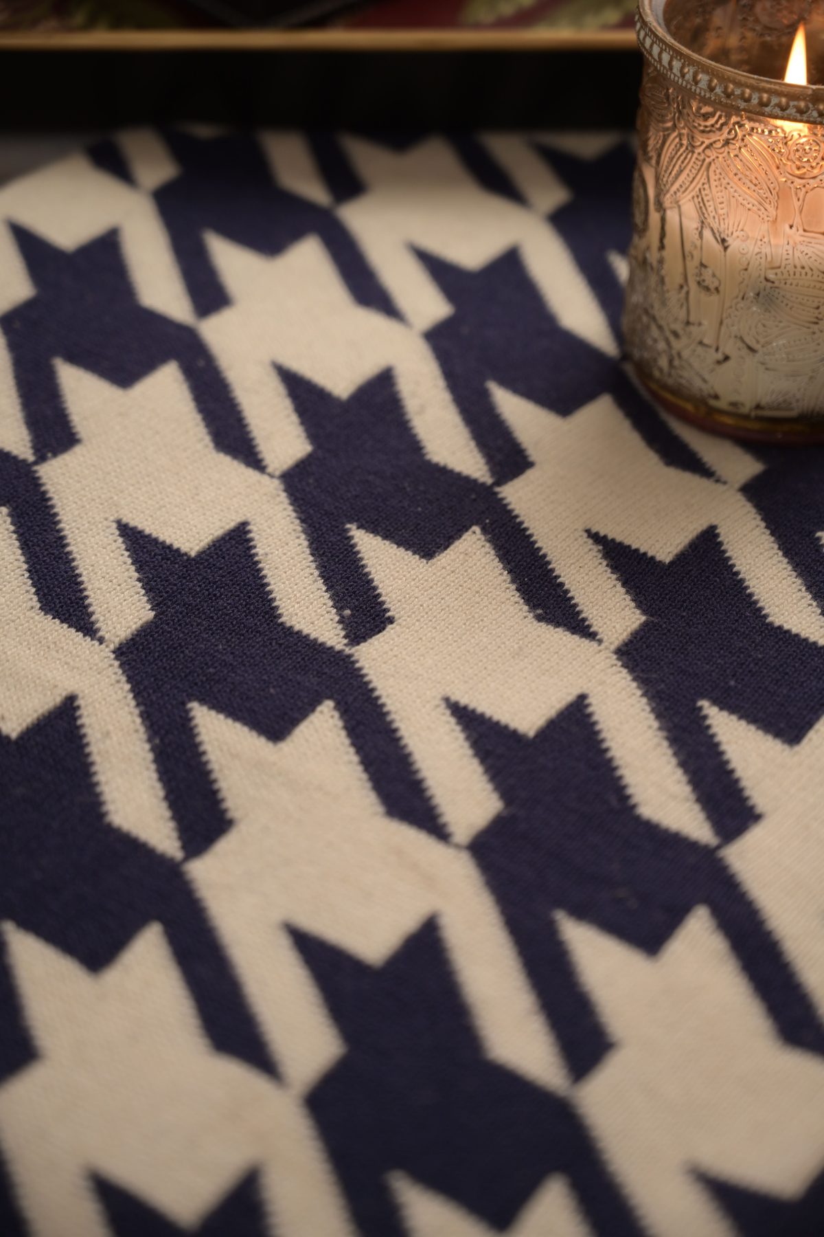 Star Houndstooth Throw